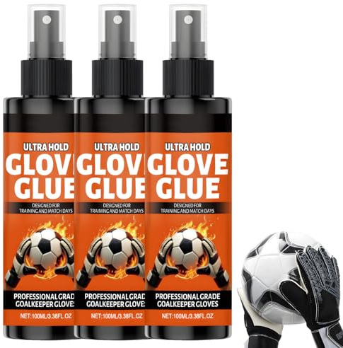 MENUY Grip Spray Torwarthandschuhe, 3x100ml Grip Spray, Rutschen verhindernt, Verbesserter Handschuhgriff, Geeignet für Basketball, Baseball, Fußball, Tennis und Sportschuhsohlen