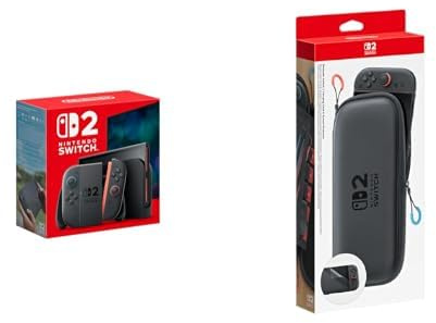 Nintendo Switch 2 + Pochette de transport et protection d’écran Switch 2