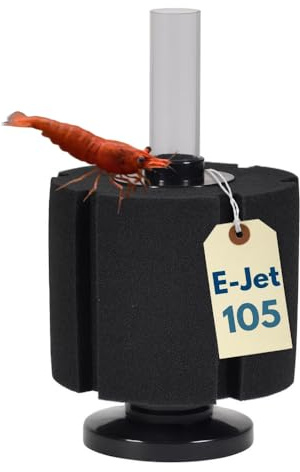 Happet E-Jet Jumbo Schwammfilter für Aquarien bis 800 l, großer biologischer und mechanischer Innenfilter für Fische und Garnelen. Sicher für empfindliche Organismen.