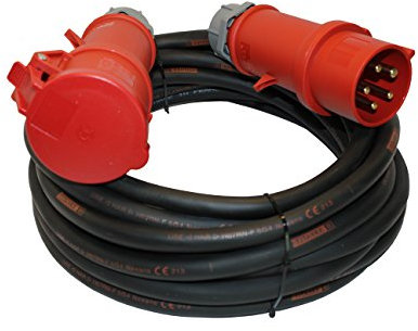 netbote24 Profi CEE Starkstrom Verlängerungskabel 5x4mm² H07RN-F TITANEX Kabel mit MENNEKES Steckern 32A IP44 (40m)
