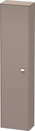 Duravit Brioso Hochschrank 177,0x42,0x24,0 cm, 1 Tür, Anschlag Links, 1 Holzfachboden, 3 Glasfachböden, Farbe (Front/Korpus): Basalt Matt Dekor, Griff Chrom - BR1320L1043