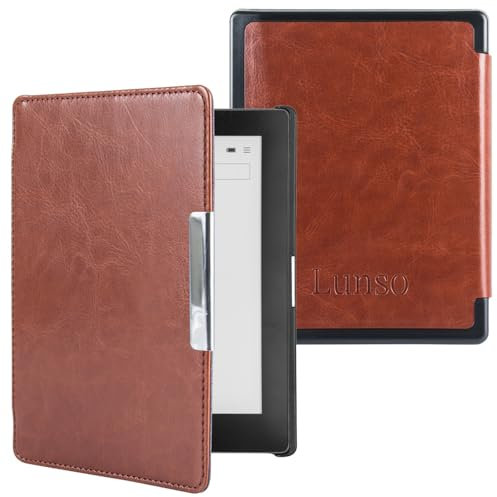 Lunso - Housse de protection de remorquage - Convient pour Kobo Aura edition 1 (6 pouces) - Marron