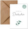 3x Dankeskarte – Karten Herzliches Dankeschön DIN A6 (10,5 x 14,8 cm) aus Naturpapier mit C6 Kuvert | Klappkarte Danke sagen | Dankeskarte zur Hochzeit Geburt Baby (3 Stück)