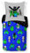 Jay Franco Minecraft Fight Back 100% Baumwolle Kinderbettwäsche-Set 135x200 cm Einzelbettgröße - Bettbezug + Kissenbezug 80x80 cm