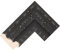 Customisable Bezel for the Samsung Frame TV (55 inch model) (Florence Black and Silver 80mm)