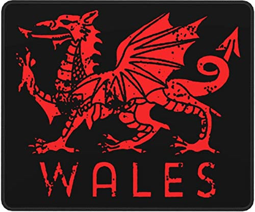 Welsh Flag Red Dragon Mouse Pad Non-Slip Leather 10x12in Mouse Pad Mat