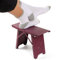 Belle Vous Tragbare Lila Fußstütze Schreibtisch Beinablage - Ergonomischer Fußhocker Klappbar für Unter dem Schreibtisch - Bequeme Rutschfeste Fussstütze Büro, Zuhause & Reisen - Für Schmerzlinderung