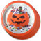 Tradineur - Confezione da 24 Piatti di Halloween - Disegno Zucca - Realizzato in Carta - Adatto per uso alimentare - Ø 23 cm