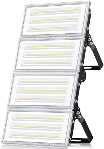 ANNIFUNLY Faretto LED da Esterno 400W 40000LM Potente IP67 Impermeabile Faro Esterno, Fari 6500K Bianco Freddo con Driver LED Integrato, Proiettori per Arena, Stadio, Giardino