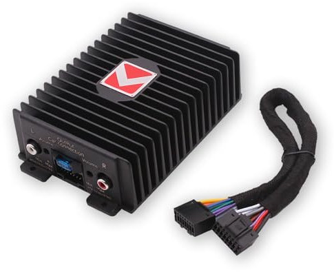 Shkalacar Amplificatore DSP per Auto, 4 Canali 80Wx4 Modifica Audio Amplificatore di Potenza Processore Audio Digitale Classe A/B per Lettore Auto Android