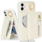 SailorTech iPhone 11 Case with Card Holder, Ring Stand Kickstand - White