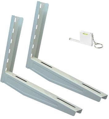 Wandhalterung für Klimaanlage Wandkonsole für Klimageräte | Belastung: 300 kg | RODIGAS MS402 für Split Klimageräte und Wärmepumpe | mit Maßband und Wasserwaage | schnelle Montage