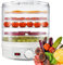 generic Deshidratador de Alimentos, Secadora de Alimentos y Cecina Temperatura Ajustable 35-70 °C con 5 Bandejas Extraíbles, Secador Multifuncional de Control para Frutas, Verduras, Carne, Flores