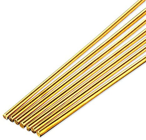 NIXUUANGCHISA Fil à souder Électrode recouverte de Laiton Fil de soudage 20 pièces, électrode, utilisé for Les Outils de réparation de brasage.(1.6MM)