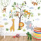Runtoo Wandaufkleber mit Dschungeltieren, Waldtier, Affenbaum, Wandkunst, Aufkleber, Kinderzimmer, Kinderzimmer, Geburtstag, Party, Dekoration, Klassenzimmer