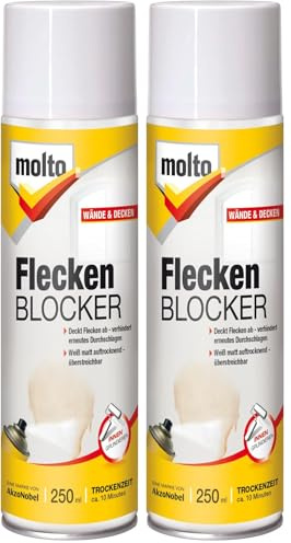 Molto Flecken Blocker Spray, weiß, 250ml (Packung mit 2)