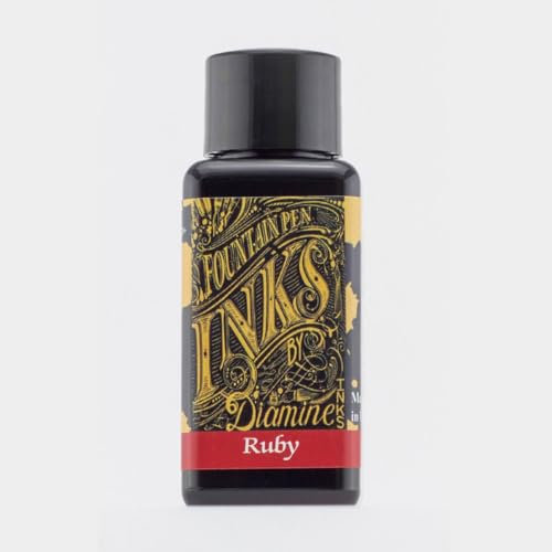 Diamine Ink,Ruby,Rubin,Rubinrot,Rot,Tinte für Füllfederhalter,30 ml