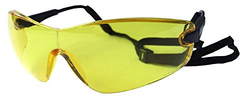 Bollé Safety VIPPSJ, Schutzbrille mit gelben Gläsern, Einheitsgröße Serie VIPER, Schwarz