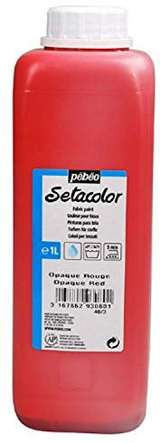 PEBEO Setacolor - Pintura opaca para tela, color rojo