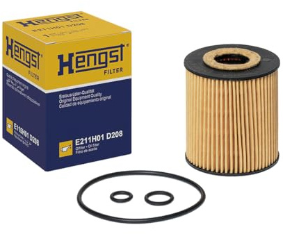 HENGST - Ölfilter E211H01 D208 - Öl-Filtereinsatz für KFZ | Hochwertiger Motorölfilter für KFZ mit Otto- oder Dieselmotor - Robuster Ölfilter mit hoher Schmutzaufnahmefähigkeit