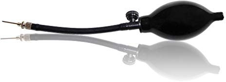 Full Force Helmpumpe mit extra kurzer Nadel, Schwarz