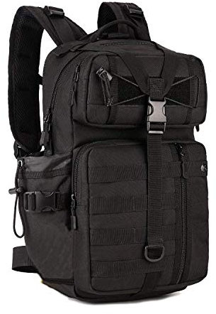 Yakmoo Backpack Wasserdicht Rucksack Taktischer Militärstil Daypack Molle System Schultasche 30L für Outdoors