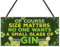 RED OCEAN Funny Novelty GIN Gifts For Women Gin And Tonic Sign Rude Home Bar Pub Kitchen Hanging Plaque Decor
