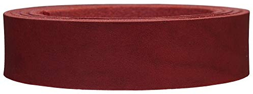 Lederriemen Fettleder - Vollleder für, Hundeleinen, Reitzubehör etc., Farbe:rot, Breite:4.5cm breit