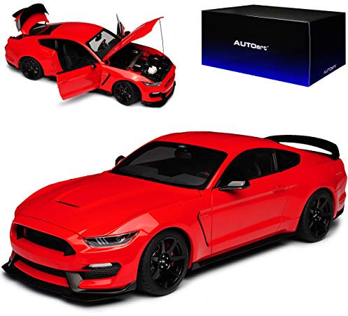 AUTOart Ford Shelby Mustang GT350R Coupe Racing Rot Ab 2014 72935 1/18 Modell Auto mit individiuellem Wunschkennzeichen
