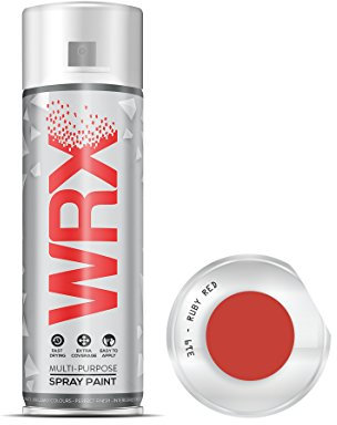 WRX Spray Paint - Ruby Red - 400 ml Quality Brilliant Colours Perfect Finish Brilliant All Purpose Interior/Exterior, Art, Crafts, Auto, Home Furniture, Garden, Radiator Paint 400ml