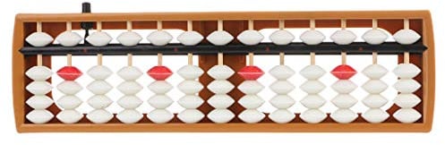 ruiruiNIE 17-stellige Stäbe Standard Abacus Soroban Chinesisch Japanisch Rechner Zählwerkzeug Mathematik Anfänger