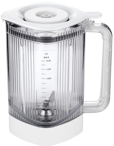 ZWILLING Enfinigy - Batidora eléctrica de 40 onzas, con cuchilla cruzada y tapa de vacío, color blanco