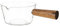 Cabilock Glass Saucepan 600ml Nonstick Sauce Pot with Wooden Handle Salad Pan Stock Pot Pasta Pot Milk Pan Cookware