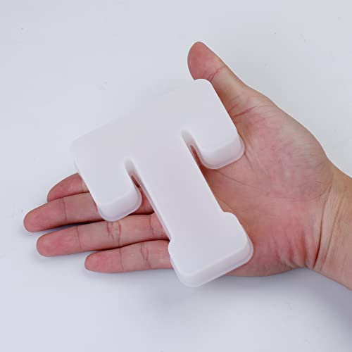 EPODA Stampi in silicone resina epossidica, lettere 3D, stampi in resina epossidica, lettere dell'alfabeto T in silicone (T)