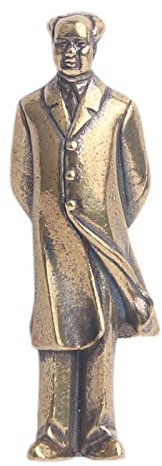 KGADRX Messingführer Mao Zedong Bronzeskulpturen und Statuen Home Office Desktop-Skulpturen Great Man Statues Crafts Collections Collections Lovely Gifts