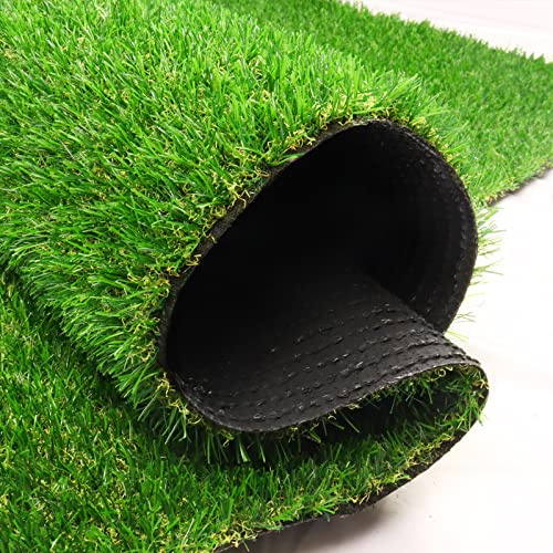 FREADEM Kunstrasen-Astroturf-Teppich, 90x150 cm, realistische Kunstrasenmatte mit Drainage, für drinnen und draußen, Rasen für Haustiere, Hunde, Garten, Terrasse, Hinterhof, individuelle Größe