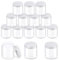 Glarks Lot de 12 bocaux en verre de 118 ml avec couvercles, cosmétiques, lotions et pommades