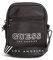 GUESS Factory Nylon-Umhängetasche mit Logo, Schwarz, Einheitsgröße