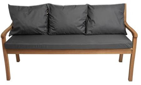 Bankauflage für Gartenbank- Polsterauflage für & Hollywoodschaukel-Gartenschaukel Kissen-hollywoodschaukel Kissen-bankkissen Outdoor (160 x 50 x 50 cm, Anthrazit)