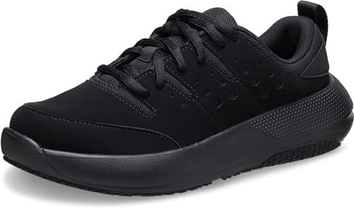 Crocs Mujer On The Clock Work Sneaker W Zapato, Triple Black, 38/39 EU