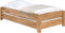 WOODLIVE DESIGN BY NATURE Massivholz Gästebett Stapelbett Twin in Kernbuche massiv (100 x 200 cm) inklusive 2X Lattenrost starr