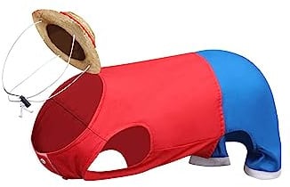 Beowyro Hundekostüm, lustiges Haustierkostüm, Cosplay, Kostüme für Halloween, Rot (Red), Polyester, Small