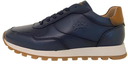 La Martina Leather Sneakers Blue 43