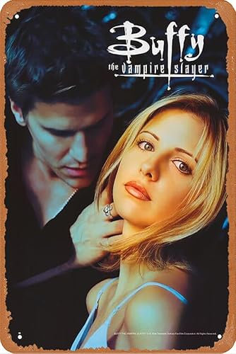 Buffy The Vampire Slayer Blechschild, Metallschild, Vintage-Metall-Poster, Wanddekoration, mehrfarbig, 20,3 x 30,5 cm