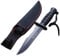 Couteau à Grande Lame Fixe de 18cm + manche 12cm avec Fourreau nylon. Idéal, Outdoor, Chasse, Bushcraft, toutes activités extérieures,Randonnée, Camping Son surnom: LE BIG BIG ;))))