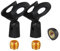 Lot de 2 pinces de microphone pour émetteurs de microphone filaires portables Sennheiser, pince de microphone filaire noire
