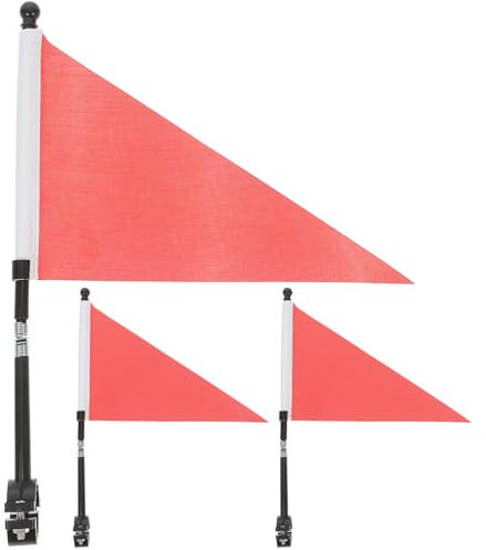 MILISTEN Fahrradlenker-flaggen-set – Reflektierende Weiße Flagge Für Fahrrad – Sicherheitsflagge Für Kinder