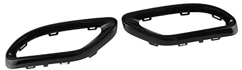 Auspuffblenden-Abdeckung, Schwarz Glänzend, Passend für A B C E GLC CLS-Klasse W177 W247 W205 W213 X253 C257. Auspuffblenden-Abdeckungen, Auspuff