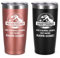 Livole Christmas Gifts for Mum and Dad, Women, Men, Mummy Gift, Mummysaurus Daddysaurus Travel Mug, Mum Dad Gifts from Daughter, Mothers Day, Fathers Day Presents, 20oz Insulated Wine Tumbler Set of 2