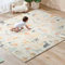 Sour Lemon Doppelseitige Spielmatte Baby, krabbelmatte baby krabbeldecke für baby, Babymatte Baby Spielmatte 180x200x1cm, Faltbare wasserdichte Schaumstoff Kinderteppich Spiel-Teppich Bodenmatte